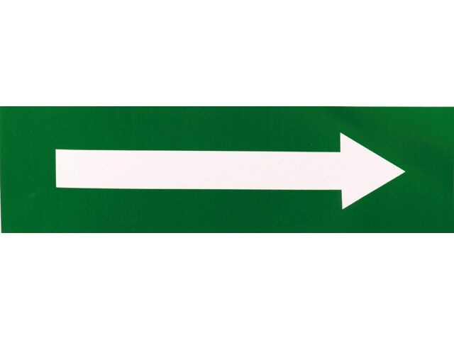 Vluchtrichting, sticker