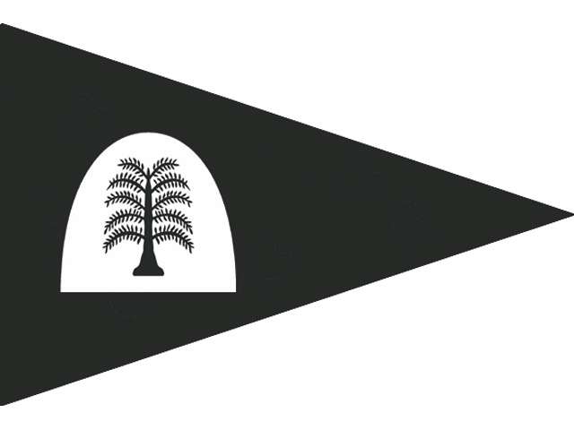Rouwvlag met punt (protestant)