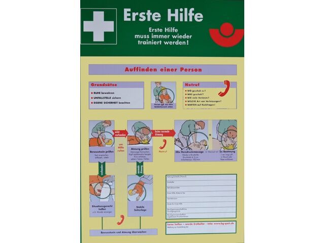 Erster hilfe, plaat