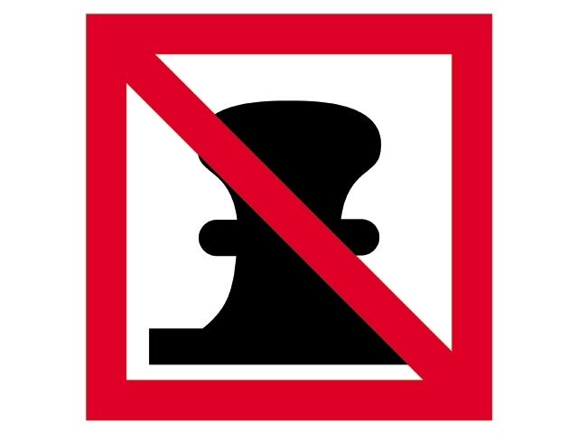 Afmeren verboden bord