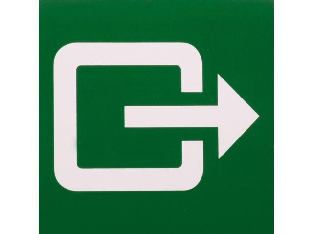 Uitgang symbool, sticker
