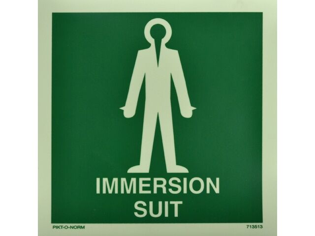 Survival suit, sticker