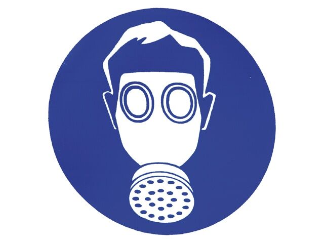 Adembescherming verplicht sticker