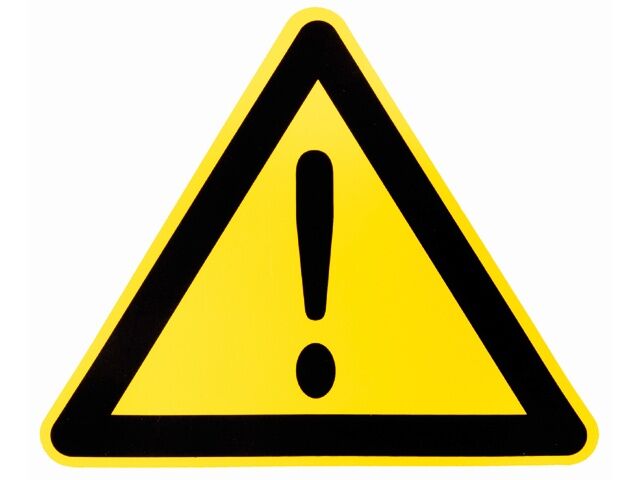 Gevaar algemeen, sticker