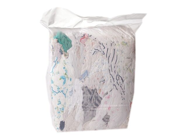 Witte Tricot Speciaal, Gekleurd Randje Witte Tricot Speciaal, Gekleurd Randje