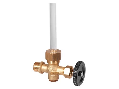 Peilglaskraan met plug, schuifafsluiter