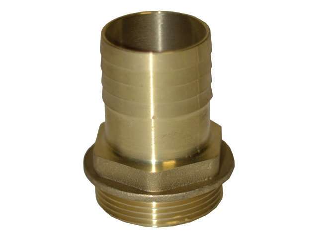 Messing slangpilaar met zeskant