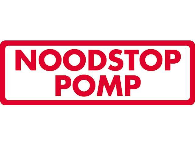 Emergency stop Pump sticker