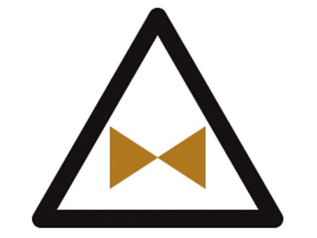 Noodafsluiter sticker