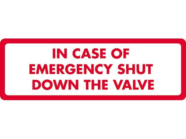 In case of emergency sticker