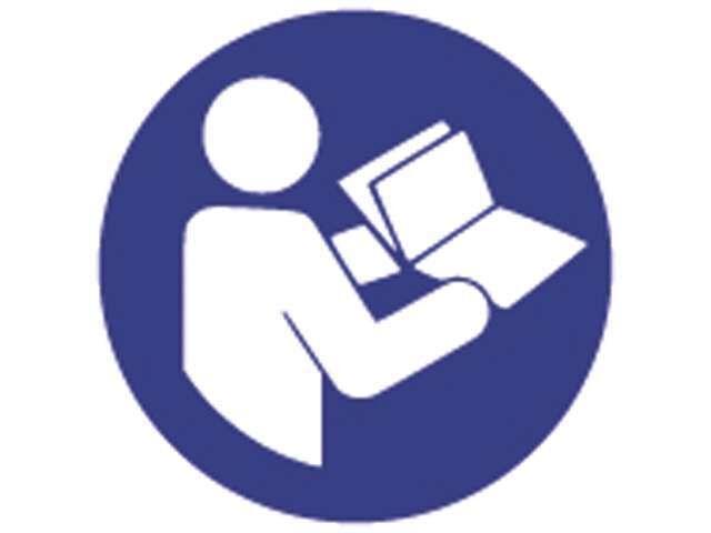 Gebruiksaanwijzing lezen sticker