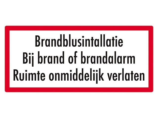 Brandalarm sticker