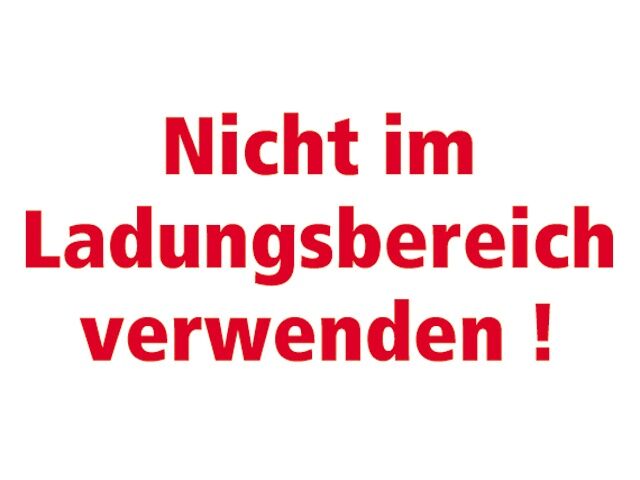 Nicht im Ladungsbereich verwenden sticker
